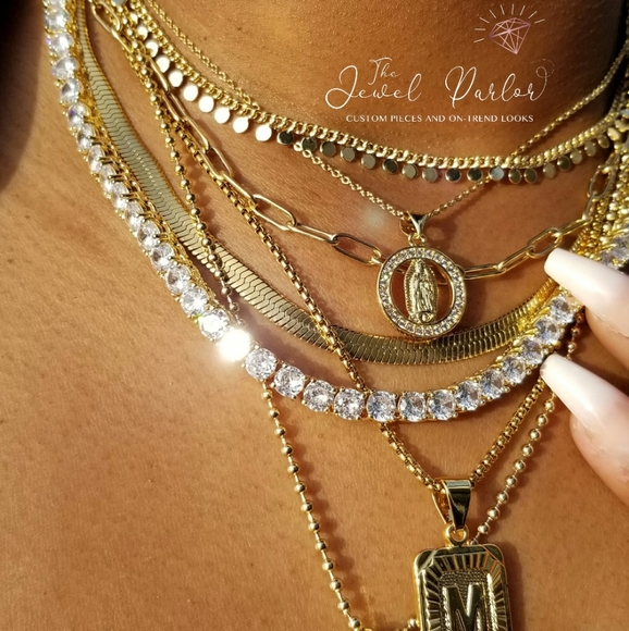 5MM HERRINGBONE CHAIN - Picture 2 of 5